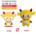 Custom Plush Keyring - 1 Piece Sample