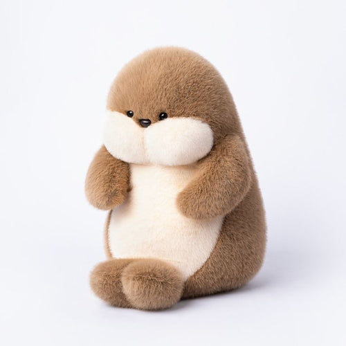 Cute Brown Otter Plush Toy Soft Stuffed Marine Animal Plushie Kawaii Gift