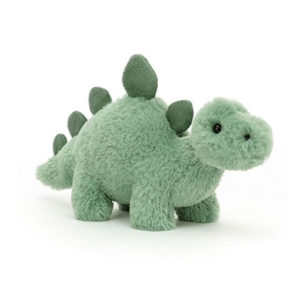 Cute Green Stegosaurus Plush Toy Soft Stuffed Dinosaur Animal Plushie for Kids Adults Gift