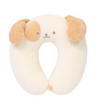 Cute Puppy U-Shaped Neck Pillow Soft Memory Foam Travel Pillow for Car Airplane