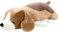 Lifelike Sleeping Beagle Dog Plush Body Pillow Soft Stuffed Animal Hugging Pillow