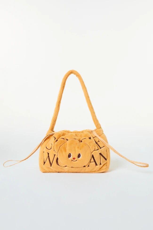 Cute Cartoon Plush Shoulder Handbag Soft Y2K Style Tote Bag for Women Girls