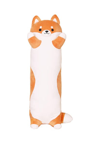 Cute Shiba Inu Long Body Plush Pillow Soft Stuffed Animal Hugging Cushion